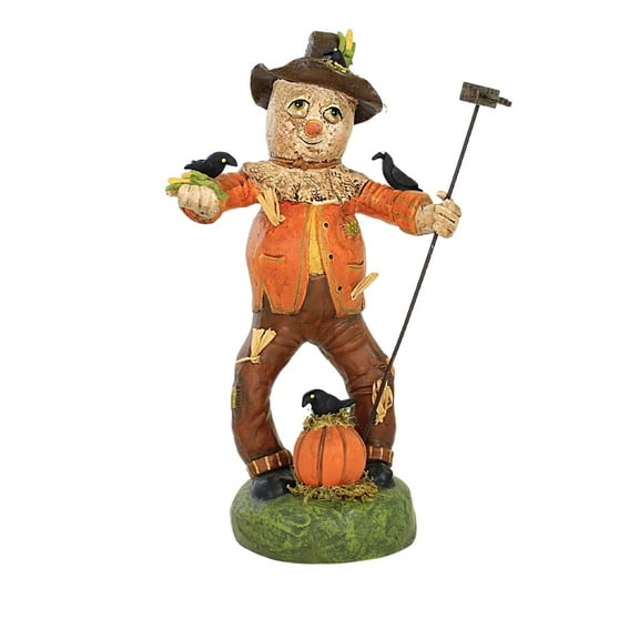Charles Mcclenning Scarecrow Sam Polyresin Fall Thanksgiving Crows Corn 24198