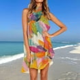 thumbnail image 1 of Qiopertar Robe d'Été Imprimée Décontractée Sans Manches Col Rond en Solde Livraison Gratuite à Moins de 5$ jusqu'à 90 % de Réduction, 1 of 5