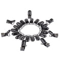 thumbnail image 1 of Pack of 25, Garter Suspender Clips for Stocking, Pacifier Clips / Bib Clips / Black, 1 of 7