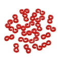 thumbnail image 1 of Set For Making Unique Items 500 Pieces/set Rainbow S Shaped Rubber Band DIY Jewelry Accessories With Elastic Buckle To Secure Jewelry, Red, 1 of 8