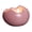 Pink, variant on Black Black Eggshell Design Ceramic Candle Holder For Tabletop Decor Simple Style