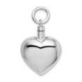thumbnail image 4 of 925 Sterling Silver Rhodium Plated Polished Heart Shaped Ash Holder Pendant, 4 of 5