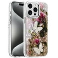 thumbnail image 4 of XPM for Apple iPhone 15 Plus /14 Plus Phone Case, Epoxy Glitter Flowers Bling 3D Butterfly Fashion TPU Hybrid with Shockproof Protection Cover for iPhone 15 Plus / iPhone 14 Plus (Gold), 4 of 8