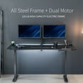 thumbnail image 5 of VIVO Electric 63” x 32” Stand Up Desk, Black Carbon Fiber Table Top, Black Frame, 5 of 8