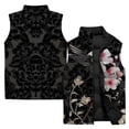 thumbnail image 2 of Tendencia de moda Chaleco para hombre con estampado floral y de pájaros sencillo, cómodo y cálido, chaleco frío, chaquetas de invierno para hombre, chalecos para hombre, para trabajar, 2 of 4
