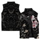 thumbnail image 2 of Tendencia de moda Chaleco para hombre con estampado floral y de pájaros sencillo, cómodo y cálido, chaleco frío, chaquetas de invierno para hombre, chalecos para hombre, para trabajar, 2 of 5