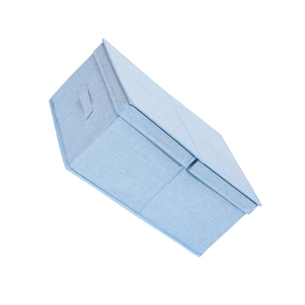 Caja de almacenamiento Cateissary con asa lavable de gran capacidad 47x34x21cm color azul