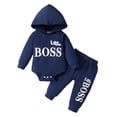 thumbnail image 1 of Conjunto de ropa para bebé recién nacido de 0 a 24 meses, conjunto de 2 piezas, Sudadera con capucha de manga larga, pantalones, traje para niño pequeño, 1 of 4