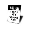 thumbnail image 4 of No Whining Zone Novelty Sign, Metal Wall Decor - 10x14 inches, 4 of 4