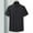 01 Black, variant on zfwon Men's Cotton Shirts Summer Button Down Short Sleeve Shirts Quick Dry Solid Color Turndown Collar Tops Summer Quick Dry Business Work Formal Smart Blousers Plus Size M-6XL