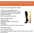 thumbnail image 5 of 6 Pairs Compression Socks for Women & Men 20-30 mmHg Circulation Support Recovery Socks for Running, Cycling, Athletic (2XL), 5 of 6