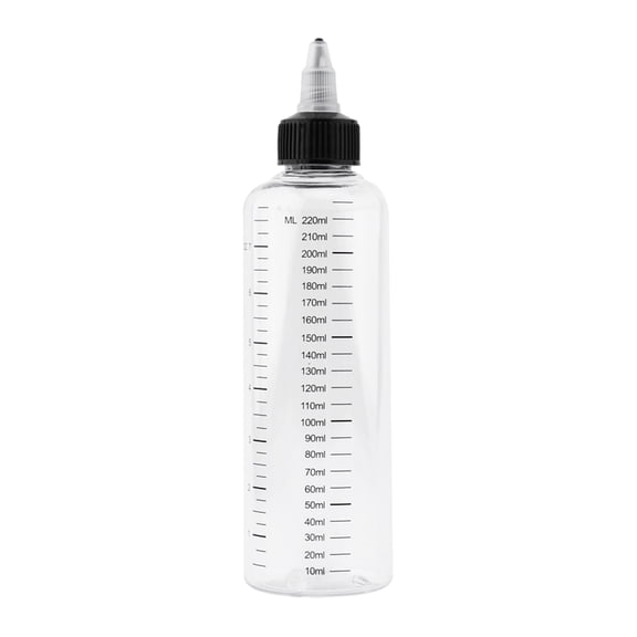 Ruanlalo Graduated Squeeze Bottles with Tip Caps Clear Plastic Dispenser for Sauce Oil Paint Glue Leak-Proof Reusable Condiment Bottles for Kitchen Craft Lab