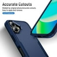 thumbnail image 6 of Entronix Magnetic Heavy Duty Sleek Case Designed for iPhone 16 Plus Shockproof Drop-Proof, Navy, 6 of 7