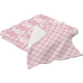 thumbnail image 2 of Coolnut Coral Pink Twill Plaid Bath Towels Set - 1 Bath Towel 1 Washcloth Extra Absorbent 100% Cotton Towels, Super Soft Bathroom Towels for Home, Hotel Washcloth Gift, 2 of 7