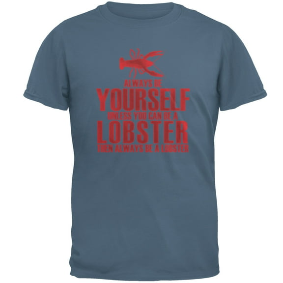 Old Glory Mens Always Be Yourself Lobster Short Sleeve Graphic T Shirt