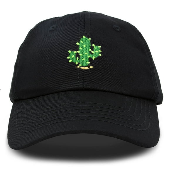 DALIX Saguaro Cactus Hat Womens Succulent Baseball Cap in Black