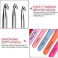 thumbnail image 4 of All-in-one Crochet Kit 14 Piece Full Size Soft Grip Knitting Needle Kit For Adult Beginners, 4 of 5