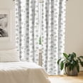 thumbnail image 3 of Ambesonne Floral 4-Panel Curtains, Rose Flower Bouquet Motif, 56"x63", Reseda Green and Blush, 3 of 4