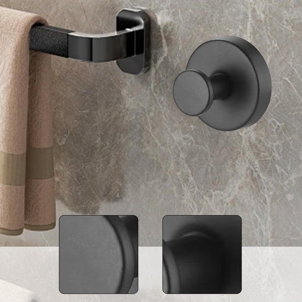 Gancho de pared con ventosa al vacío, fácil instalación, elegante colgador de ducha para baño, cocina, vidrio, , puerta, sombrero y bolsa. negro