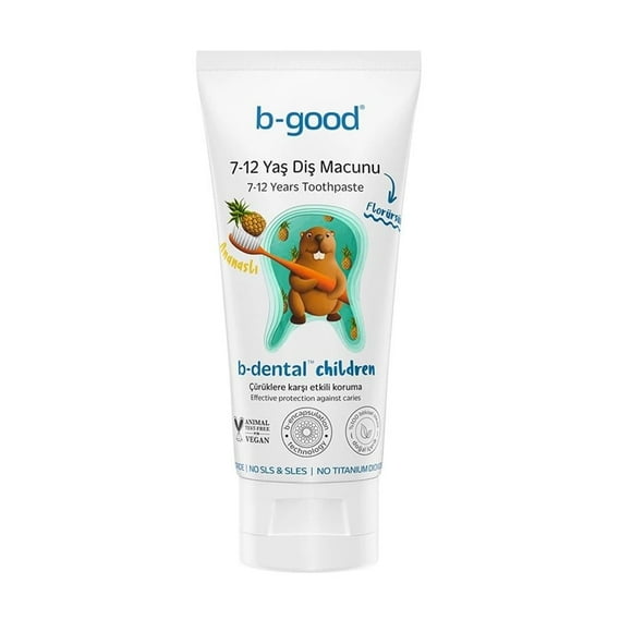 b-good b-dental 7-12 Yaş Çocuk Diş Macunu Florürsüz Ananas 50 ml