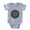 Heather Grey, variant on CafePress - Deco Medallion_Bl 1 - Cute Infant Baby Football Bodysuit