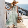 thumbnail image 5 of Xixirimido Pagodas Willow Tree Cherry Blossom Print Casual Summer Dresses for Women 2026 Sleeveless Flowy Sundresses with Pockets Beach Vacation Dress Casual Long Maxi Dresses, Large, 5 of 7