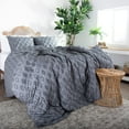 thumbnail image 7 of Southshore Fine Living, Inc. King Duvet Cover with Zipper & Corner Ties, 2 Shams, Delta Slate, 7 of 7