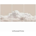 thumbnail image 4 of Hieng Sunset Clouds Canvas Wall Art Set of 3 Prints Abstract Poster Modern Neutral Painting For Living Room Bedroom Decor Wrapped Canvas, 4 of 6