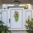 thumbnail image 2 of POINTERTECK Summer Swag for Front Door Sunflower Wreath Outdoor Wreath Spring Wreath Yellow Wreath Summer Swag Ukrainian Wreath Double Door Wreaths Gift, 2 of 9