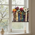 thumbnail image 6 of Book Christmas Ornament Stained Glass Style, Acrylic Book Lover Gift for Teachers Librarians Readers, Suncatcher Window Hanging Decor with Floral Design, 6 of 6