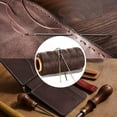 thumbnail image 3 of Zhuge Hilo encerado para coser cuero - 284 yardas 150d 1 mm Hilo marrón para coser cabello Hilo de cuero encerado para coser zapatos 125 g, 3 of 5
