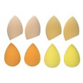 thumbnail image 4 of Juego de 8 esponjas de maquillaje con estuche de almacenamiento, ideal para mezclar y aplicar cosméticos en áreas grandes y detalles precisos. Disponible en color amarillo., 4 of 6