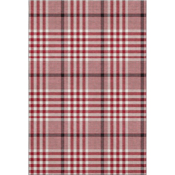 Dalyn Rugs Premium Machine Washable Mayfield AMF1054 Red 5' x 7'6" Rug