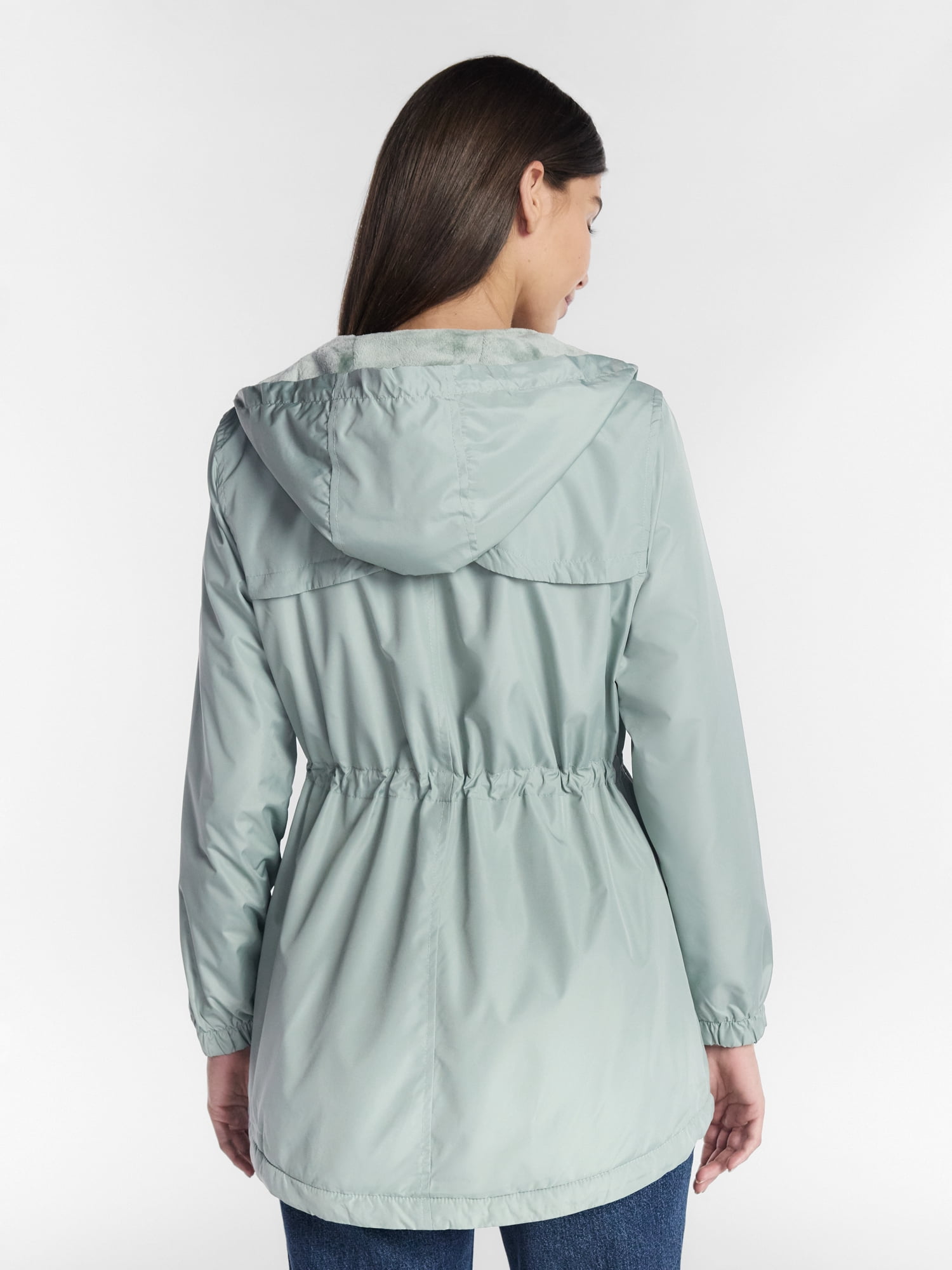 Big Chill Women's and Women's Plus Lined Anorak Jacket with Hood, Sizes S-3X