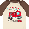 thumbnail image 4 of Inktastic Set My Heart on Fire Valentine Fire Truck with Hearts Boys or Girls Long Sleeve Baby Bodysuit, 4 of 5