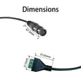 thumbnail image 3 of Cable adaptador Teansic XLR hembra a terminal de 3 pines, 3 of 6