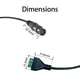 thumbnail image 3 of Cable adaptador Teansic XLR hembra a terminal de 3 pines, 3 of 6