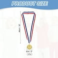 thumbnail image 2 of Uxcell Award Metals Winner Award Medals Prize with Neck Ribbons Red White Blue Gold, 2 of 7