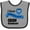 Heather and Black, variant on Inktastic I Love Someone with Colon Cancer blue heart ribbon Boys or Girls Baby Bib
