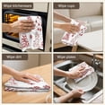 thumbnail image 5 of 4 Pcs Funny Kitchen Towels,White Christmas Tree Pattern Microfiber Dish Towels,Kitchen Tea Towels,Kitchen Towel Set (18" X 26"), 5 of 7