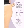 thumbnail image 4 of Stretch Is Comfort Women's Polyester Plus Size Leggings Black 2X, 4 of 6