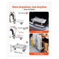 thumbnail image 4 of Platform Truck 2000lbs Capacity - Heavy Duty Steel Flatbed Cart Dolly, 4 of 9