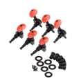 thumbnail image 1 of 6 piezas de clavijas de afinación dispositivos de afinación cabezal afinación clavijas de afinación 3L 3R negro \ u0026 rojo shamjiam Piezas de la guitarra, 1 of 9
