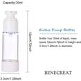 thumbnail image 2 of 6PCS 30ml Empty Airless Pump Bottles Refillable Plastic Vacuum Pump Press Bottles for Lotion Perfume Essential Oil Foundation Liquid Toner, 2 of 9