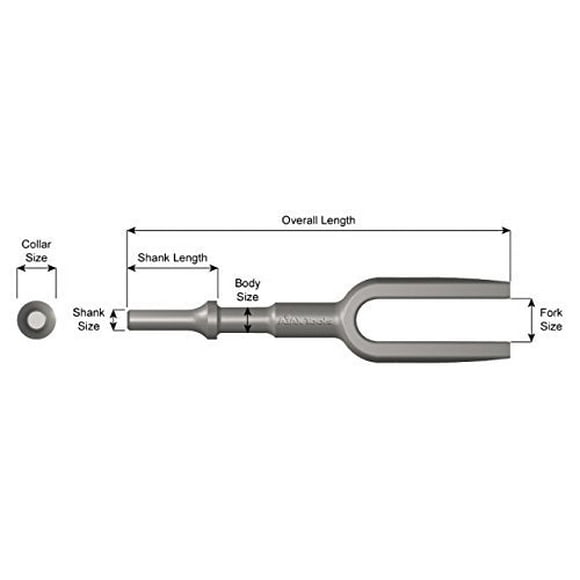 Ajax Tools Works A903-3/4 Biseau de Fourche 0,75 Po