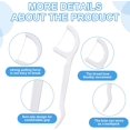 thumbnail image 2 of 2000 Count Dental Floss Picks Set, High Strength Cleaning Dental Floss Picks, for Teeth Cleaning Home Travel Narrow Space Cleaning Plaque Removal (White), 2 of 4