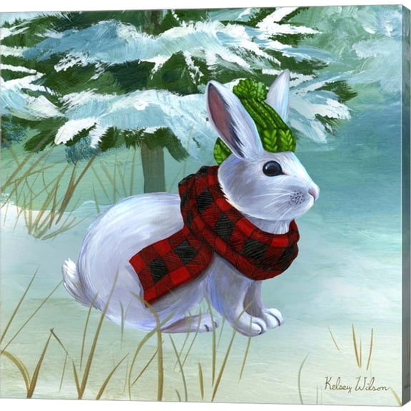 Great Art Now Winterscape III-Rabbit by Kelsey Wilson, Canvas Wall Art, 12W x 12H