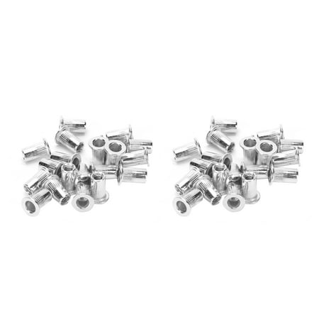 

2 Set Rivet Nuts Open End Thread Insert Hollow Kit Fastener Hardware Industrial Supplies M4x20