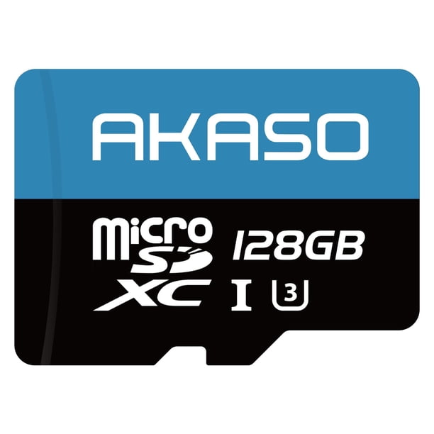 Tarjeta de memoria AKASO 128GB microSDXC U3 con adaptador - 4K UHD