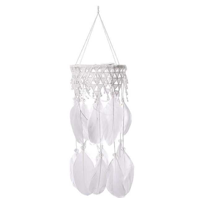 Decoración De Pared De Plumas Para Guardería, Colgante De Pared Led Exótico, Colgantes De Plumas De Pared Simples, Adorno Led Bohemio Hecho A Mano Para Dormitorio, Sala De Estar Y Hogar matsuzay HA014000-00